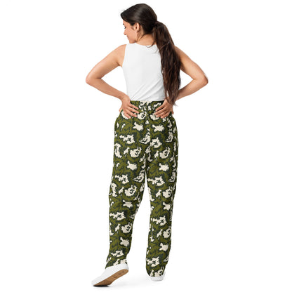 Russian KLMK Red Dawn GREEN Movie CAMO Wide-leg joggers - Joggers