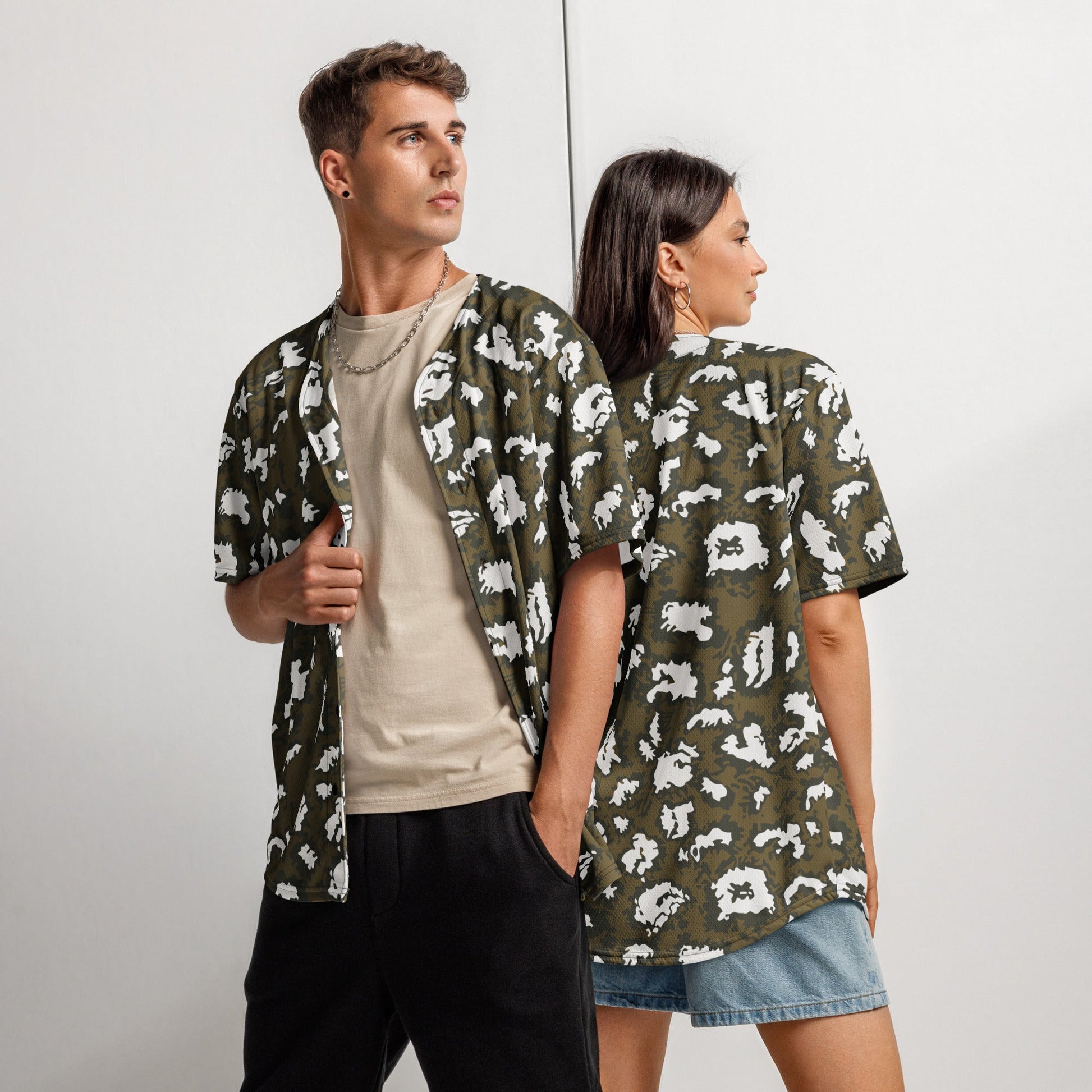 Russian KLMK Red Dawn BROWN Movie CAMO baseball jersey - 2XS - Baseball Jerseys