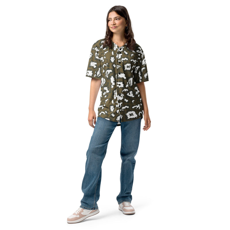 KLMK Red Dawn CAMO Unisex Baseball Jersey