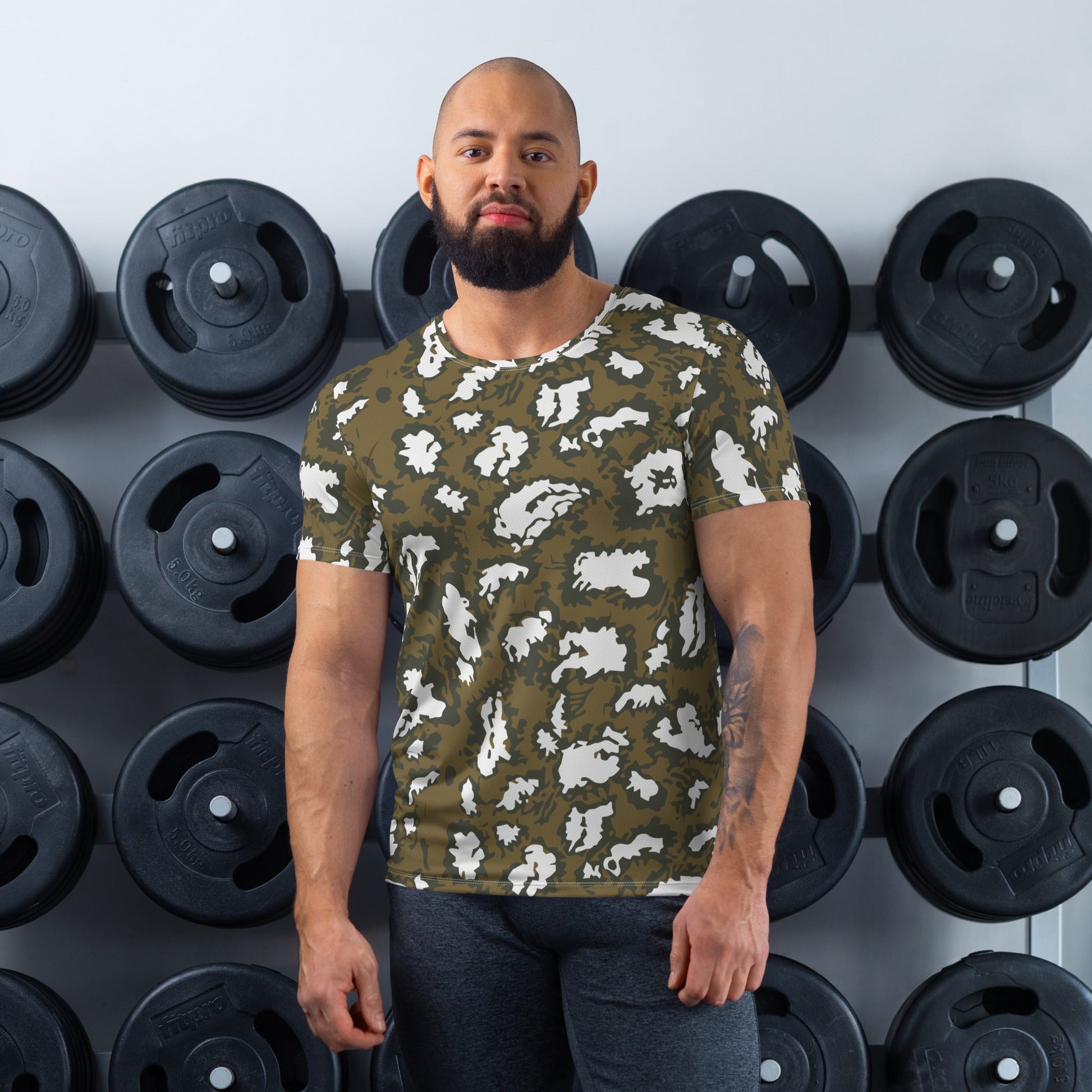 Russian KLMK Red Dawn BROWN Movie CAMO Mens Athletic T-shirt - XS - T-Shirts