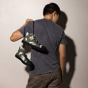 KLMK Red Dawn CAMO Mens High-Top Canvas Shoes