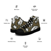 KLMK Red Dawn CAMO Mens High-Top Canvas Shoes