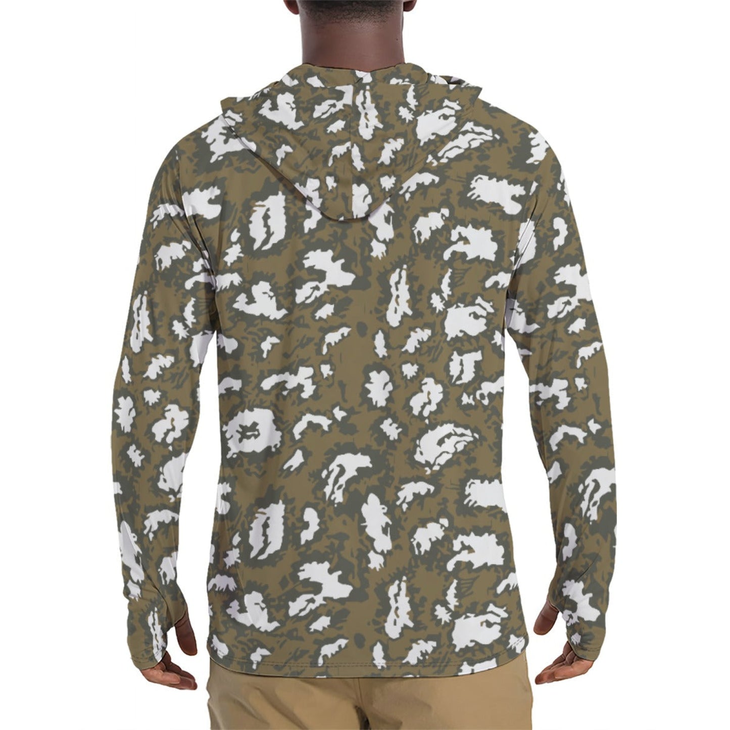 Russian KLMK Red Dawn Movie CAMO Mens Sunscreen Sports Hoodie With Thumb Holes Hoodies