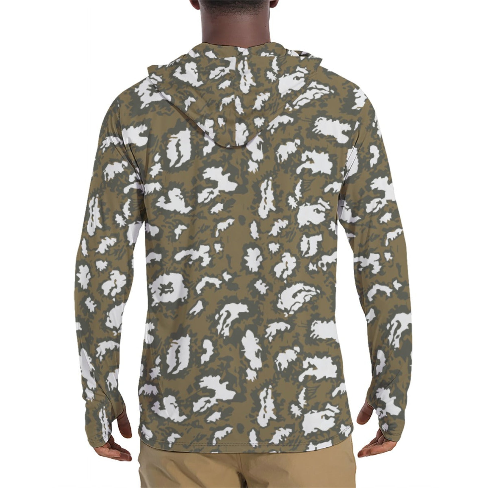 Russian KLMK Red Dawn Movie CAMO Mens Sunscreen Sports Hoodie With Thumb Holes Hoodies