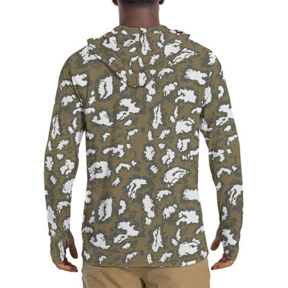 Russian KLMK Red Dawn Movie CAMO Mens Sunscreen Sports Hoodie With Thumb Holes Hoodies