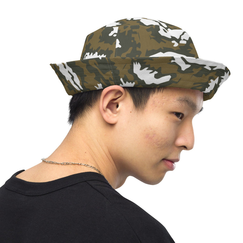 KLMK Red Dawn CAMO Reversible Bucket Hat - Head