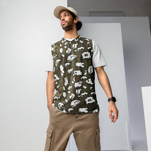 KLMK Red Dawn CAMO Unisex Basketball Jersey - 2XS