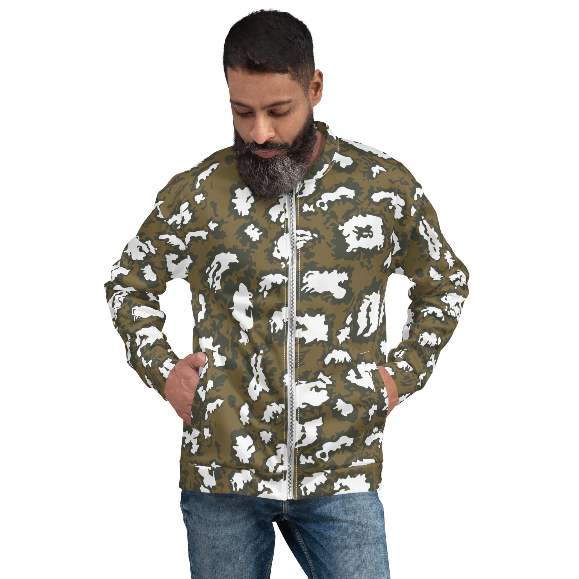 blurhmsブラームスCottonLinen Work Jacket Camo CAMO HQ - Russian KLMK Red Dawn BROWN Movie CAMO Unisex Bomber