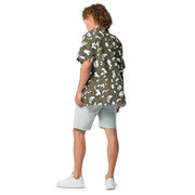 KLMK Red Dawn CAMO Unisex Short-Sleeve Button Shirt - Button-Up