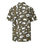 KLMK Red Dawn CAMO Unisex Short-Sleeve Button Shirt - Button-Up
