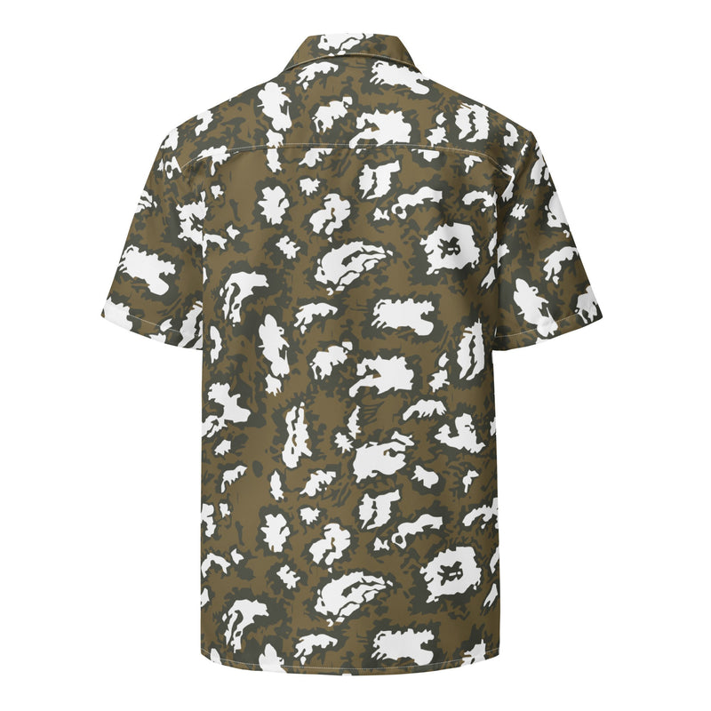 KLMK Red Dawn CAMO Unisex Short-Sleeve Button Shirt - Button-Up