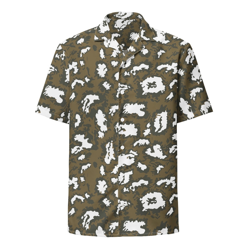 KLMK Red Dawn CAMO Unisex Short-Sleeve Button Shirt - Button-Up