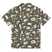 KLMK Red Dawn CAMO Unisex Short-Sleeve Button Shirt - Button-Up
