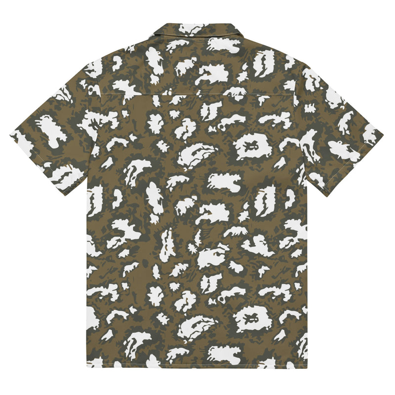 KLMK Red Dawn CAMO Unisex Short-Sleeve Button Shirt - Button-Up