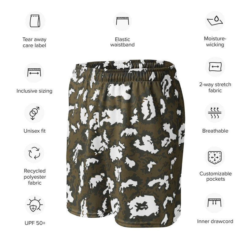 KLMK Red Dawn CAMO Unisex Mesh Shorts