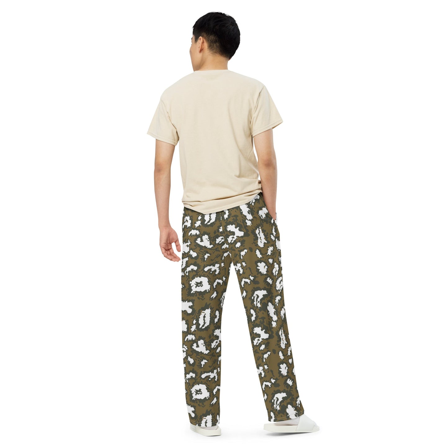 Russian KLMK Red Dawn BROWN Movie CAMO unisex wide-leg pants - Wide-leg Pants
