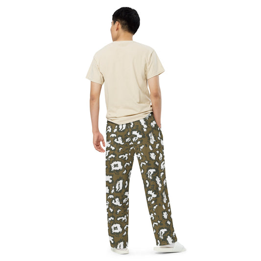 Russian KLMK Red Dawn BROWN Movie CAMO unisex wide-leg pants - Wide-leg Pants