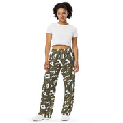 KLMK Red Dawn CAMO Unisex Wide-Leg Leisure Pants - Pant
