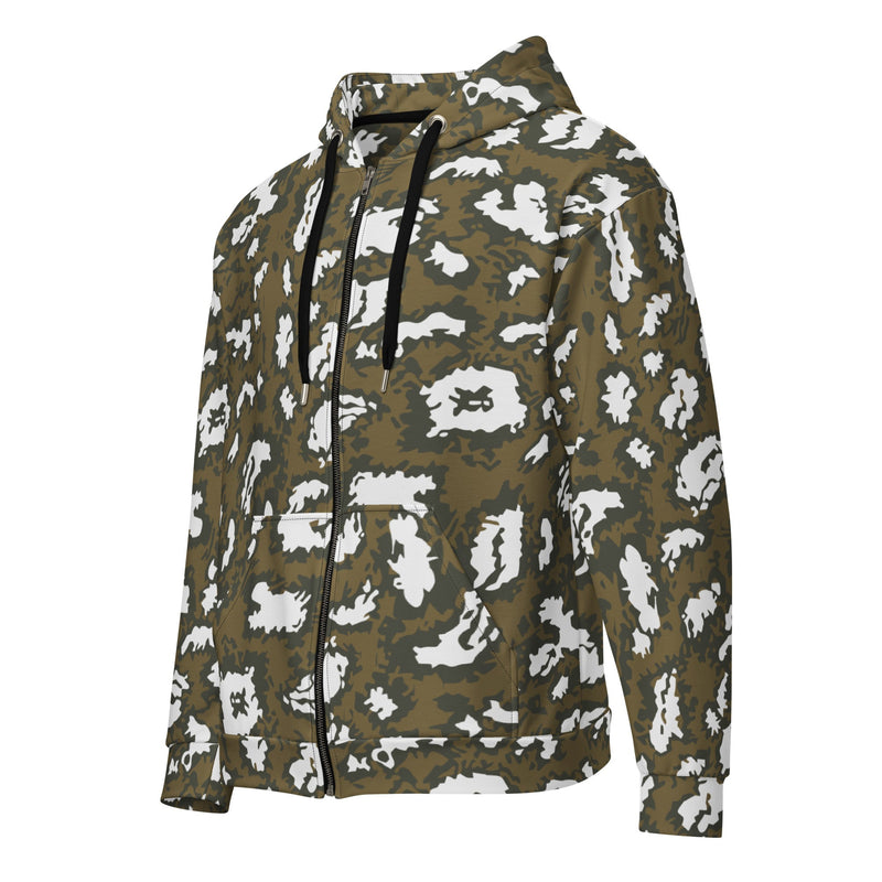 KLMK Red Dawn CAMO Unisex Zip Hoodie