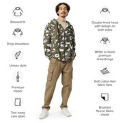 KLMK Red Dawn CAMO Unisex Zip Hoodie