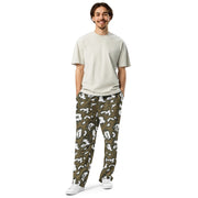 KLMK Red Dawn CAMO Unisex Wide-Leg Joggers