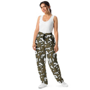KLMK Red Dawn CAMO Unisex Wide-Leg Joggers