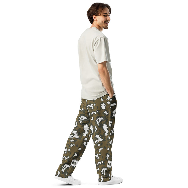 KLMK Red Dawn CAMO Unisex Wide-Leg Joggers
