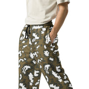 KLMK Red Dawn CAMO Unisex Wide-Leg Joggers