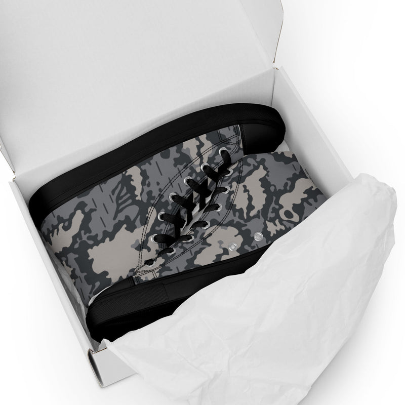 KLMK Red Dawn Urban CAMO Mens High-Top Canvas Shoes