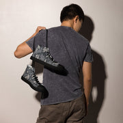 KLMK Red Dawn Urban CAMO Mens High-Top Canvas Shoes