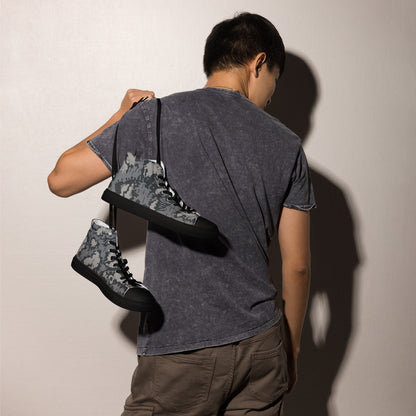 Russian KLMK Red Dawn Urban CAMO Mens high top canvas shoes - High Top Canvas Shoes