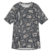 KLMK Red Dawn Urban CAMO Mens Short-Sleeve Rash Guard - 2XS - SS