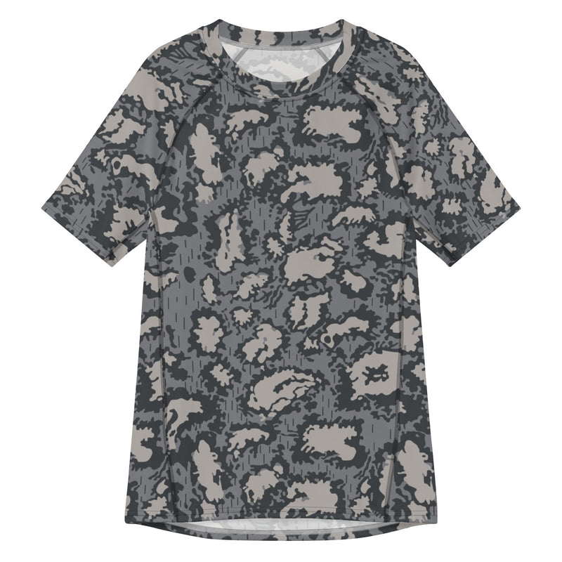 KLMK Red Dawn Urban CAMO Mens Short-Sleeve Rash Guard - 2XS - SS