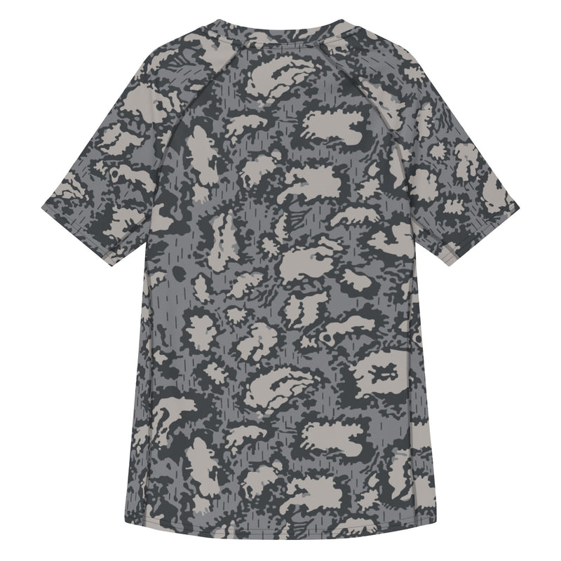 KLMK Red Dawn Urban CAMO Mens Short-Sleeve Rash Guard - SS