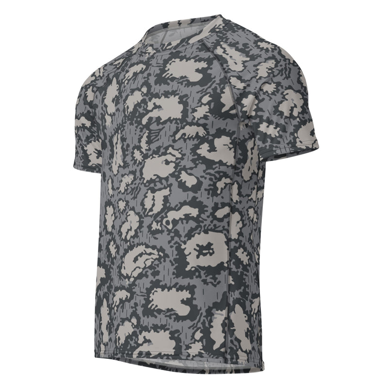 KLMK Red Dawn Urban CAMO Mens Short-Sleeve Rash Guard - SS