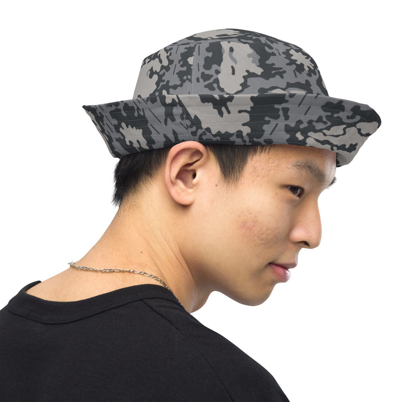 KLMK Red Dawn Urban CAMO Reversible Bucket Hat - Head