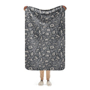 KLMK Red Dawn Urban CAMO Sherpa Blanket - 37″×57″