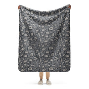KLMK Red Dawn Urban CAMO Sherpa Blanket - 50″×60″