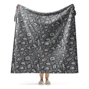 KLMK Red Dawn Urban CAMO Sherpa Blanket - 60″×80″