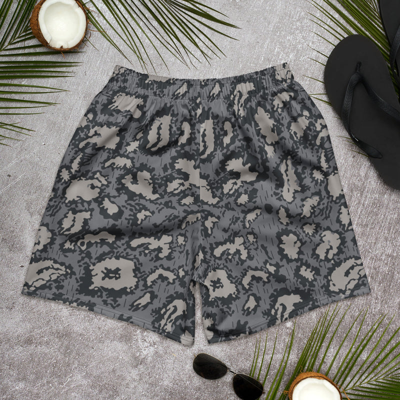 KLMK Red Dawn Urban CAMO Unisex Athletic Long Shorts