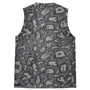 KLMK Red Dawn Urban CAMO Unisex Basketball Jersey