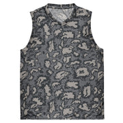KLMK Red Dawn Urban CAMO Unisex Basketball Jersey