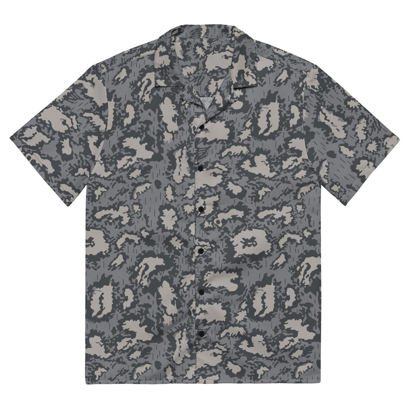 KLMK Red Dawn Urban CAMO Unisex Short-Sleeve Button Shirt - 2XS - Button-Up