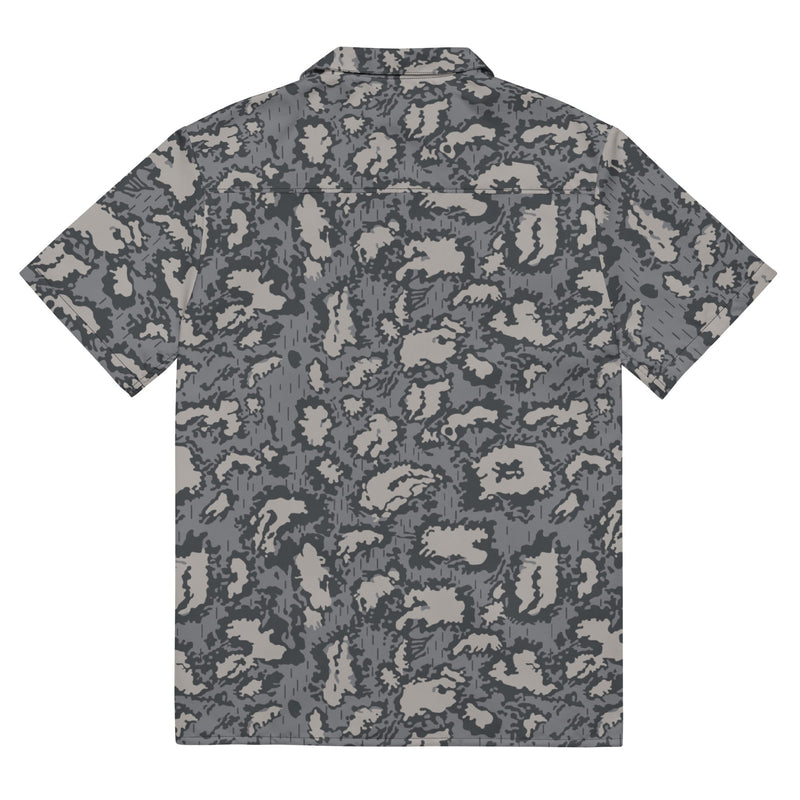 KLMK Red Dawn Urban CAMO Unisex Short-Sleeve Button Shirt - Button-Up