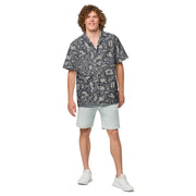 KLMK Red Dawn Urban CAMO Unisex Short-Sleeve Button Shirt - Button-Up