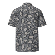 KLMK Red Dawn Urban CAMO Unisex Short-Sleeve Button Shirt - Button-Up