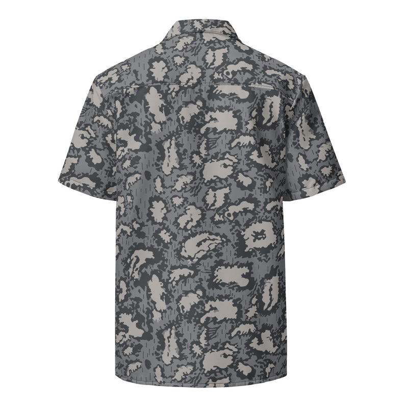 KLMK Red Dawn Urban CAMO Unisex Short-Sleeve Button Shirt - Button-Up