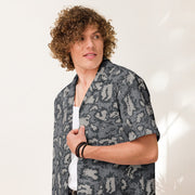 KLMK Red Dawn Urban CAMO Unisex Short-Sleeve Button Shirt - Button-Up