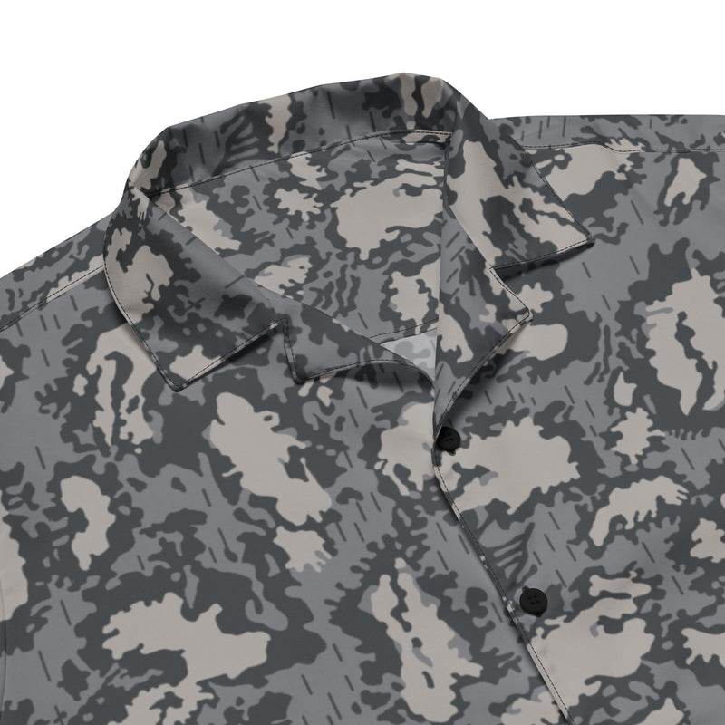 KLMK Red Dawn Urban CAMO Unisex Short-Sleeve Button Shirt - Button-Up