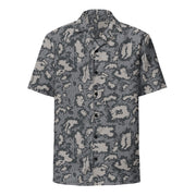 KLMK Red Dawn Urban CAMO Unisex Short-Sleeve Button Shirt - Button-Up